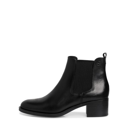 Tamaris Enrica Black Leather Chelsea Boot - Black