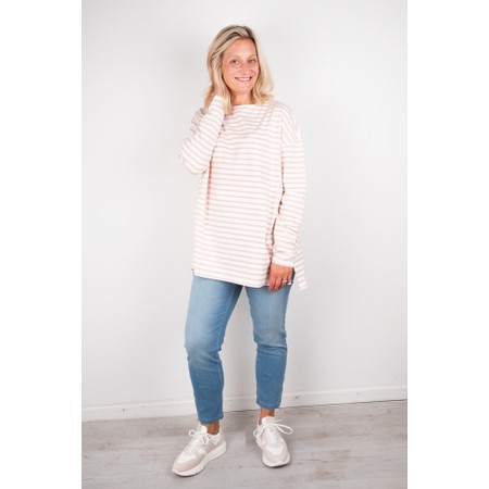 Chalk Bryony X Dusky Pink Stripe Top - Pink