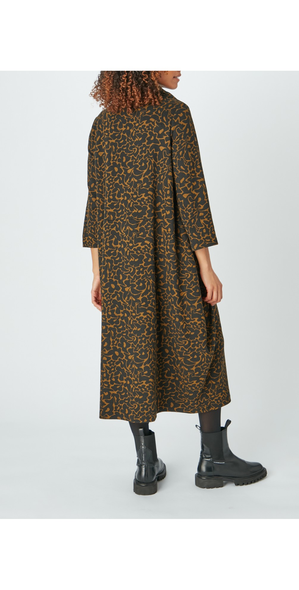 Sahara Textured Square Jacquard Cowl Dress main image 1