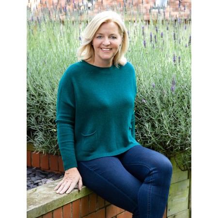 Amazing Woman Jodie Laguna Front Pocket Supersoft Knit Jumper - Blue