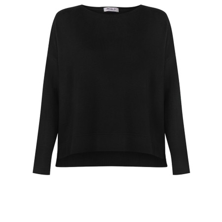 Mama B Alison M Nero Plain Fleece Jumper - Black