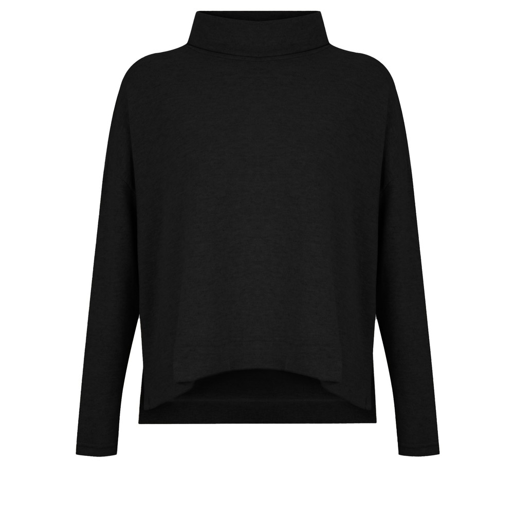 Mama B Moyet Nero Plain Fleece Jumper Nero