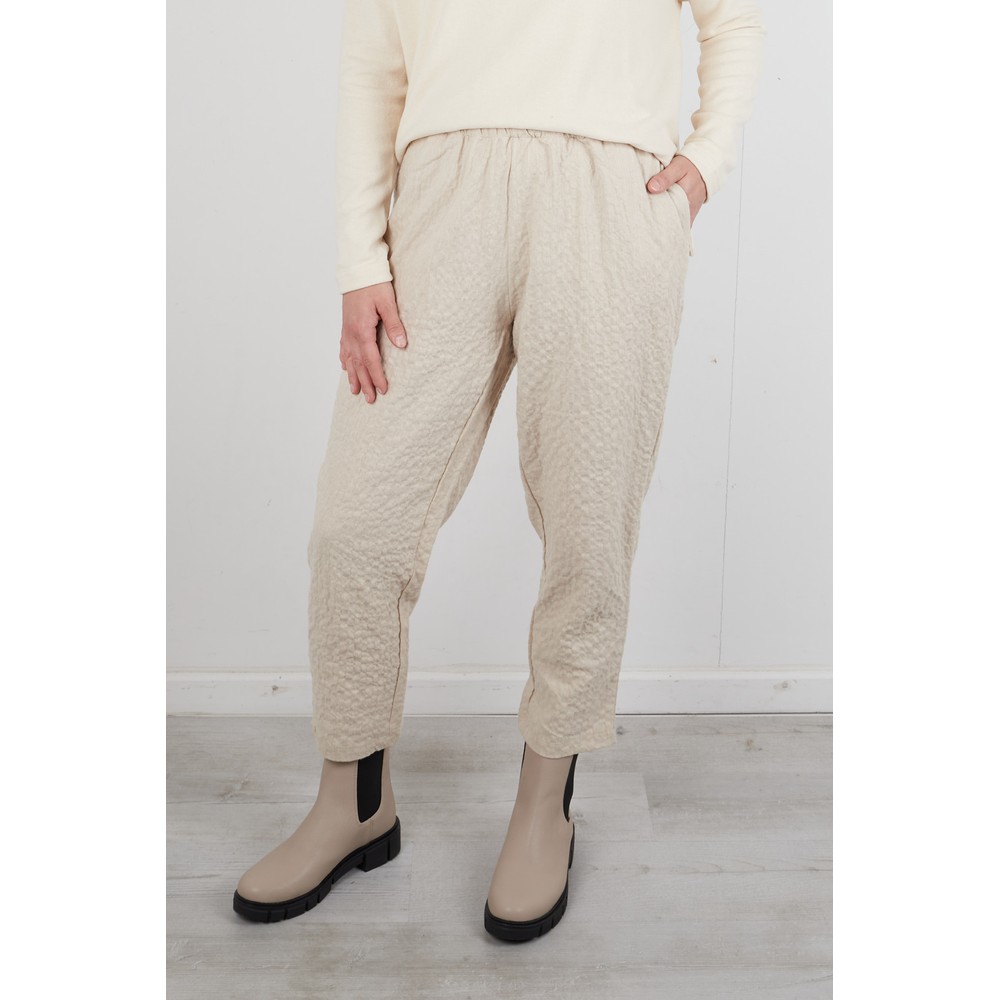 Mama B Raro S Lieveto Textured Trouser in Lievito