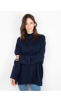 Chalk Navy Lyndsey Oversized Navy Jumper  