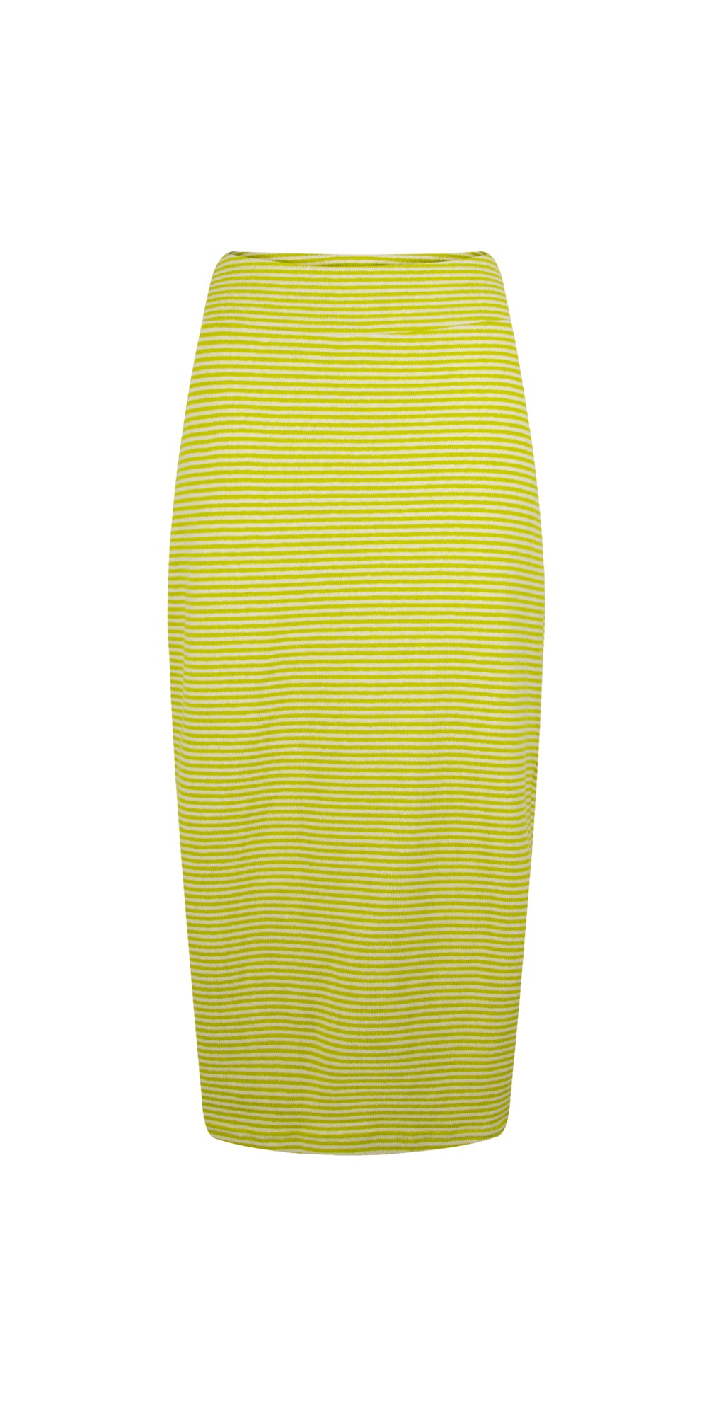 Mama B Lilla R Micro Stripe Fleece Skirt in Lime