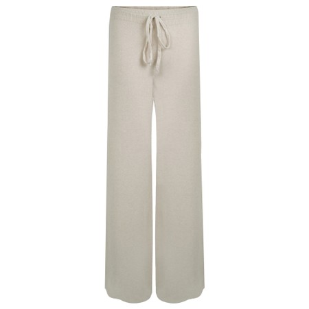 Amazing Woman Colette Ivory Supersoft Knit Trousers - Off-White