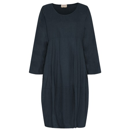 Thing Viktoria Navy Baby Cord Bubble Dress - Blue