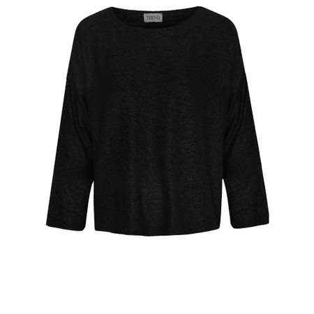Thing Hannah Soft Knit Rectangle Top - Black