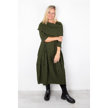 Thing Zeya Checked Bubble Dress - Green