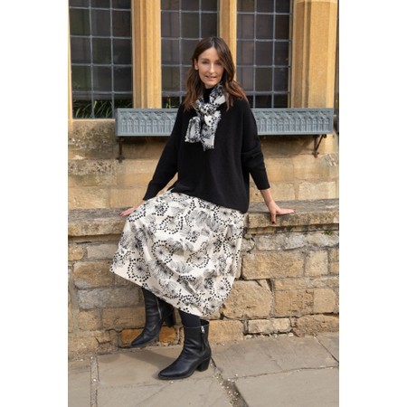 Amazing Woman Jolie Black Boxy High Neck Knit - Black