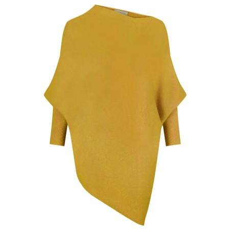 Amazing Woman Emilie Asymmetric Draped Jumper - Gold