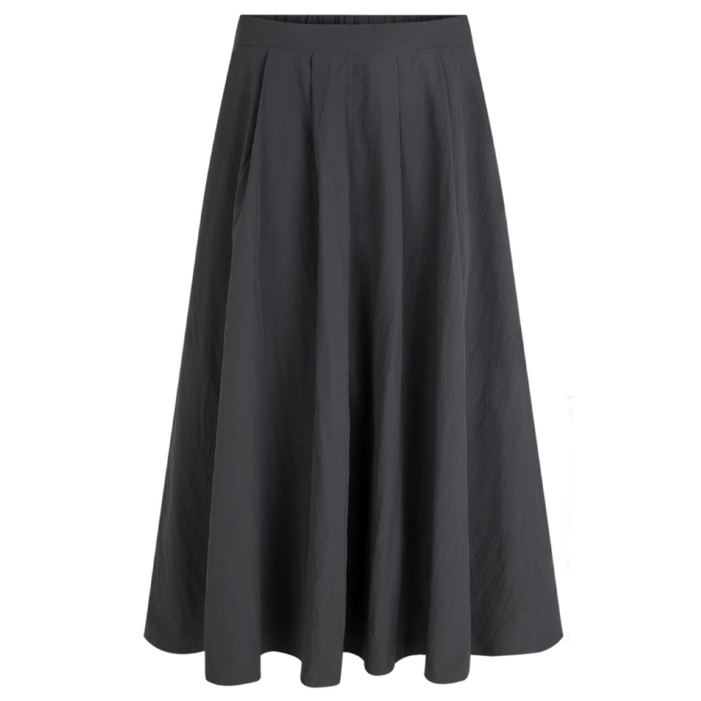 Chalk Audrey Charcoal Nylon Full Skirt Charcoal