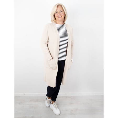 Amazing Woman Purdy Ivory Long Cardigan - Off-White