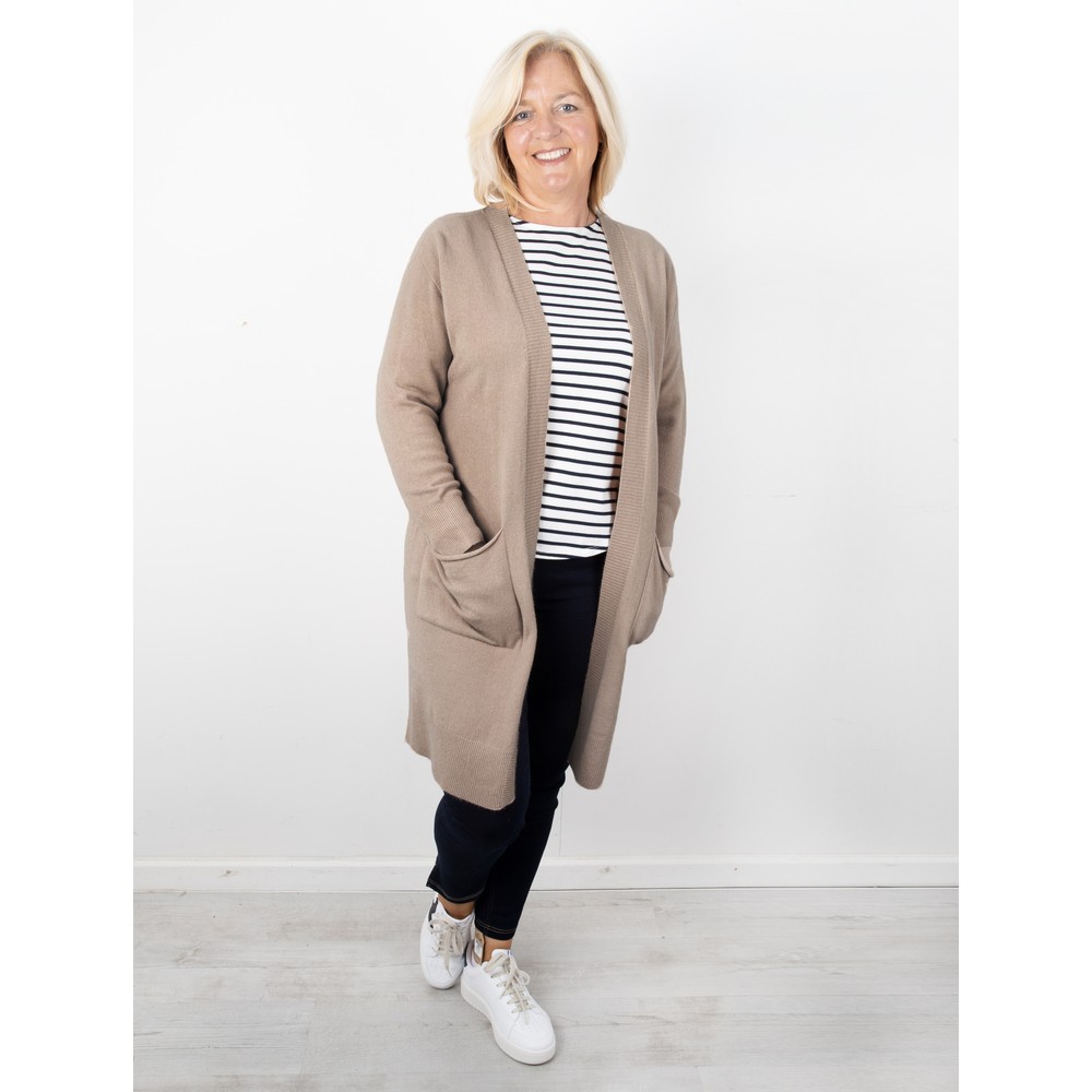 Amazing Woman Purdy Smoke Long Cardigan Smoke