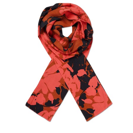 Masai Clothing MaAlo Picante Floral Viscose Scarf - Red