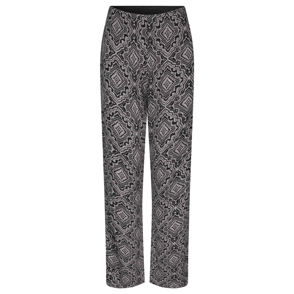 Masai Clothing MaPaige Grey Printed Trouser Steel Grey