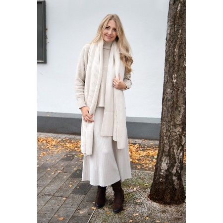 Amazing Woman Jolie Beige Boxy High Neck Knit - Beige