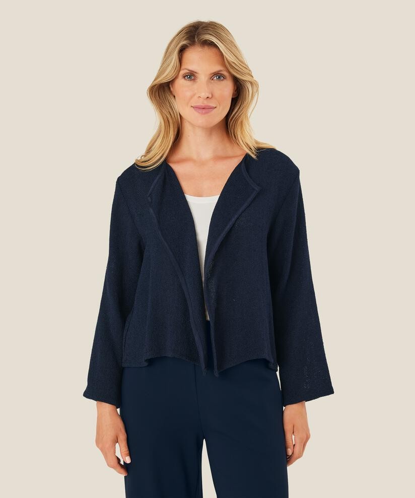 MaJulitta Navy Lightweight Boucle Jacket main image