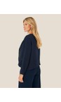 Masai Clothing Navy MaJulitta Navy Lightweight Boucle Jacket  