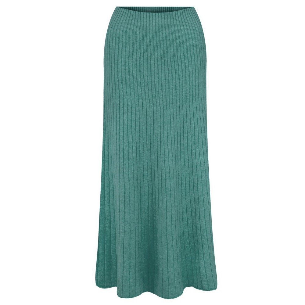 Amazing Woman Sachia Opal Ribbed Long Skirt Opal