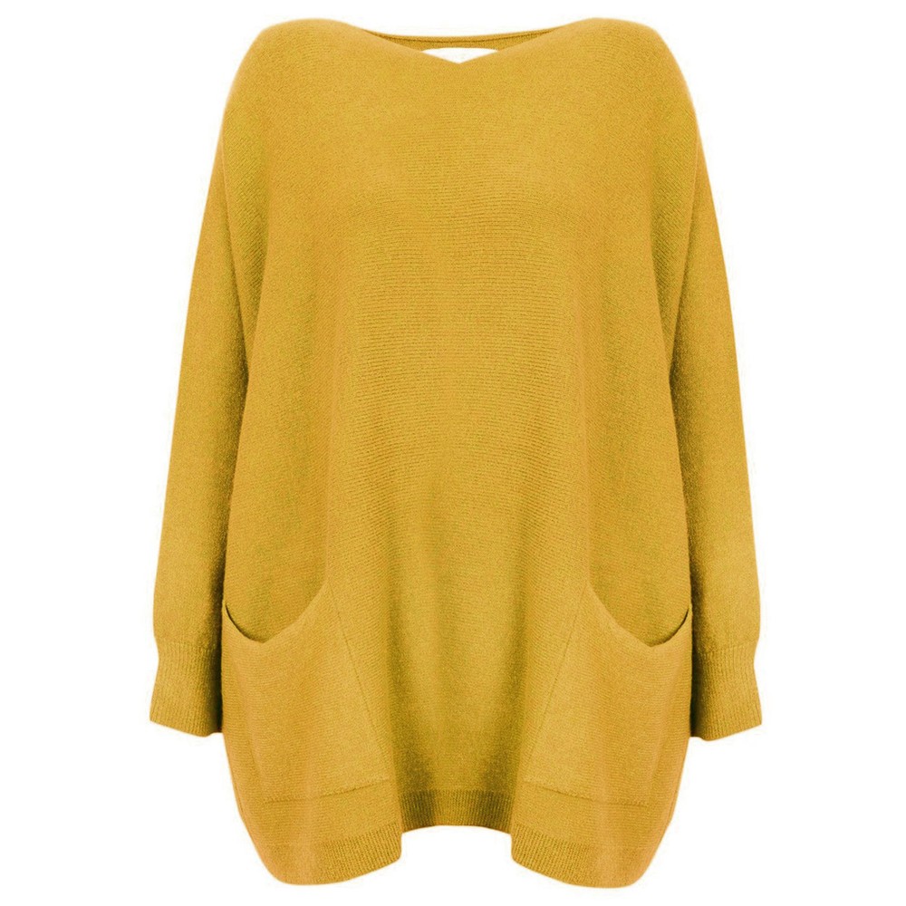 Amazing Woman Caryf X Antique Gold Round Neck Oversized Jumper Antique Gold