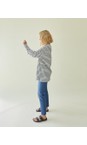 Chalk White / Navy Bryony X Navy Stripe Top  