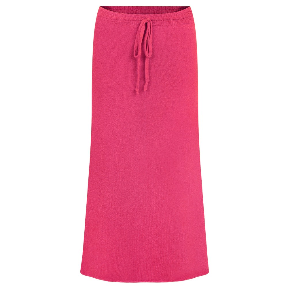 Amazing Woman Sade Magenta Straight Long Skirt Magenta