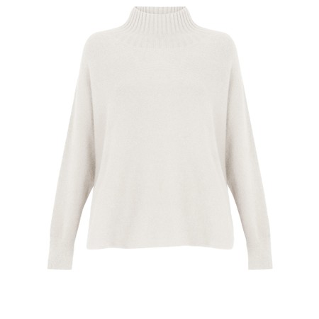 Amazing Woman Jolie Boxy High Neck Knit - Off-White