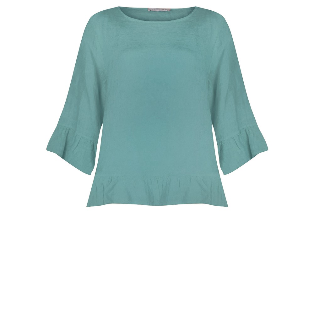 Amazing Woman Julia Agata Linen Frill Top Agata