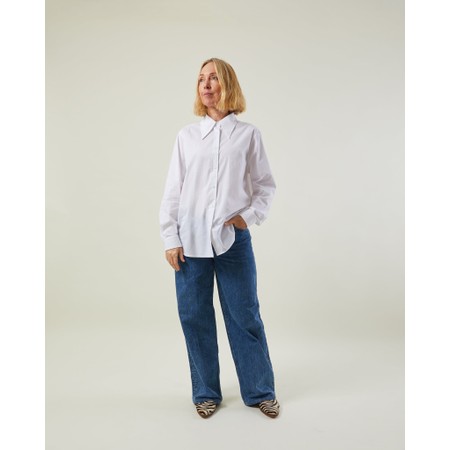 Chalk Lisa White Cotton Shirt - White