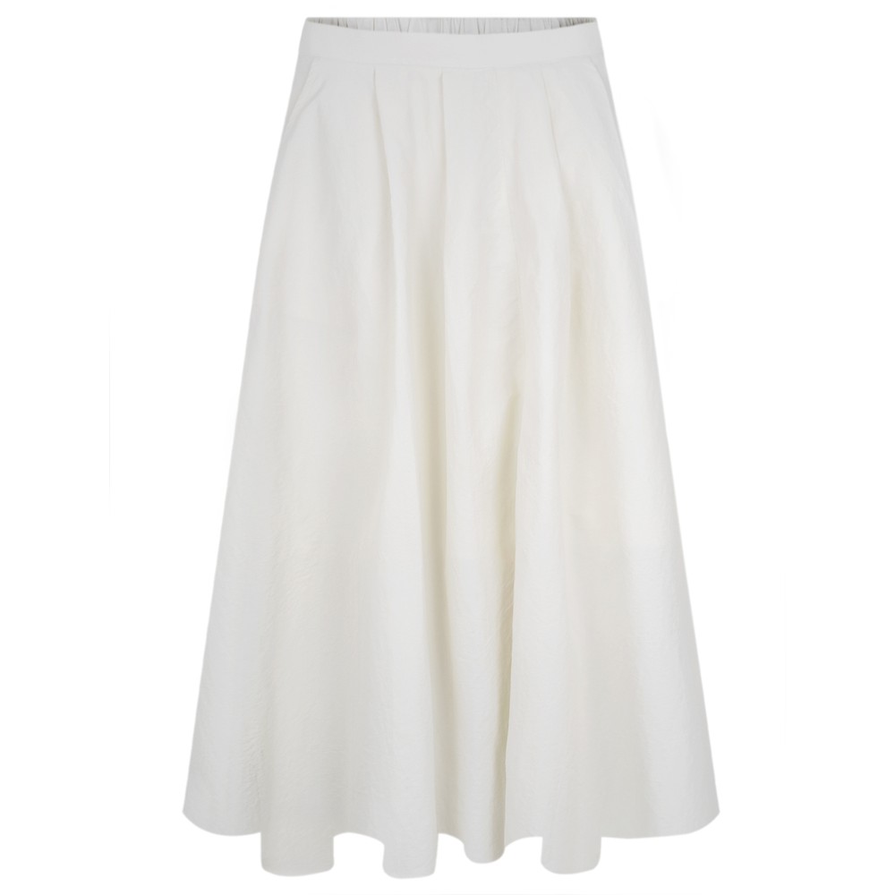 Chalk Audrey Ivory Nylon Full Skirt Ivory