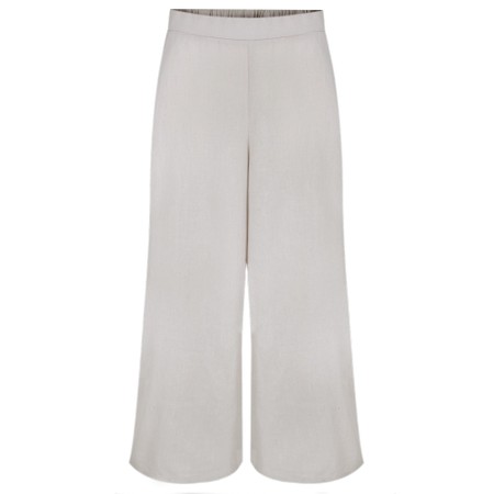 Chalk Armelle Light Grey Wide Leg Trouser - Grey