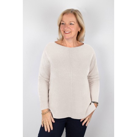Amazing Woman Maggie Seam Front Supersoft Jumper - Off-White