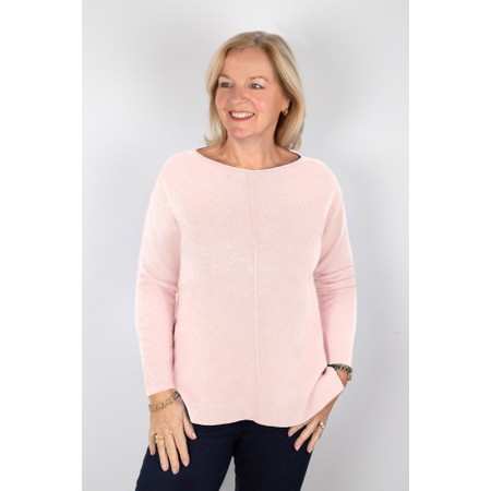 Amazing Woman Maggie Seam Front Supersoft Jumper - Pink