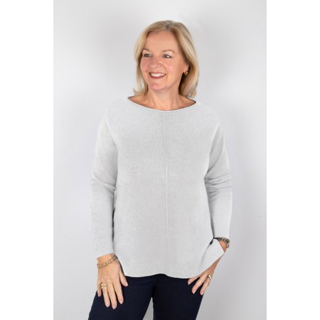 Amazing Woman Maggie Seam Front Supersoft Jumper - Metallic