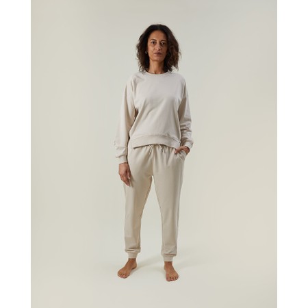 Chalk Coco Boxy Stone Organic Cotton Sweatshirt - Grey