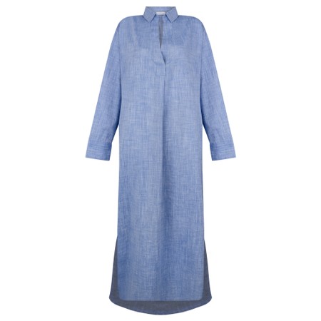 Chalk Nora Blue Relaxed Shirt Dress - Blue