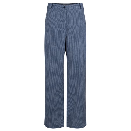 Mes Soeurs et Moi Indri Azur Linen Stripe Trouser - Blue