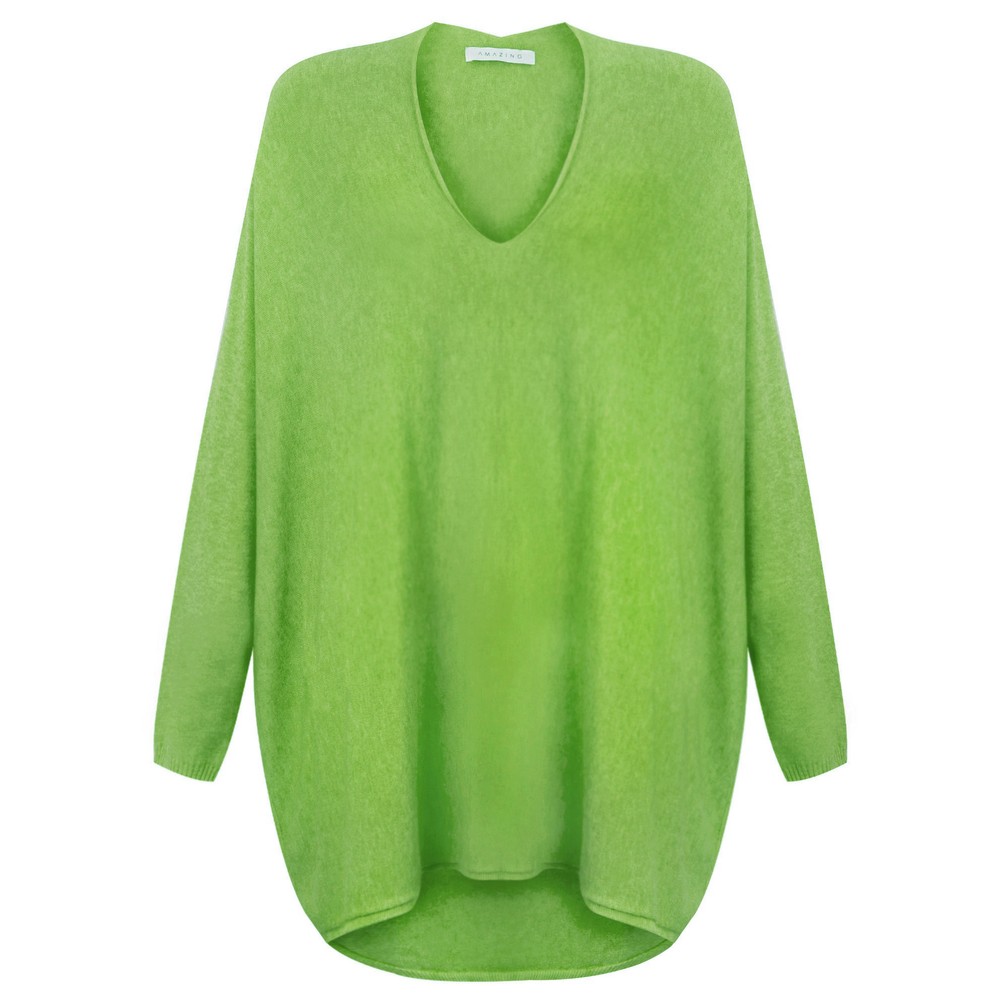 Amazing Woman Mika X Mojito Green Fine Knit Oversized Jumper Mojito Green