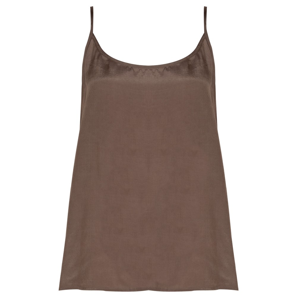 Yauvan Camisole Top With Adjustable Straps Smoke
