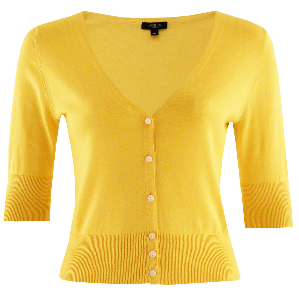 HOBBS Erin Cardigan in Yellow