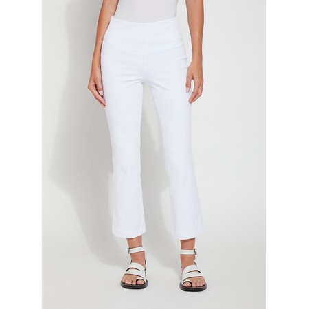 Lyssé Baby Bootcut White Ankle Length Jean - White
