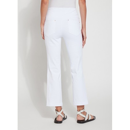 Lyssé Baby Bootcut White Ankle Length Jean - White