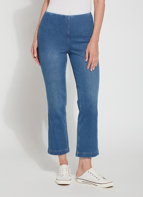 Lyssé Baby Bootcut Mid Wash Ankle Length Jean Mid Wash