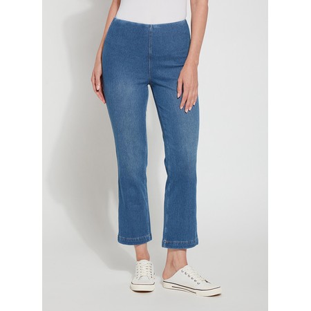 Lyssé Baby Bootcut Mid Wash Ankle Length Jean - Blue