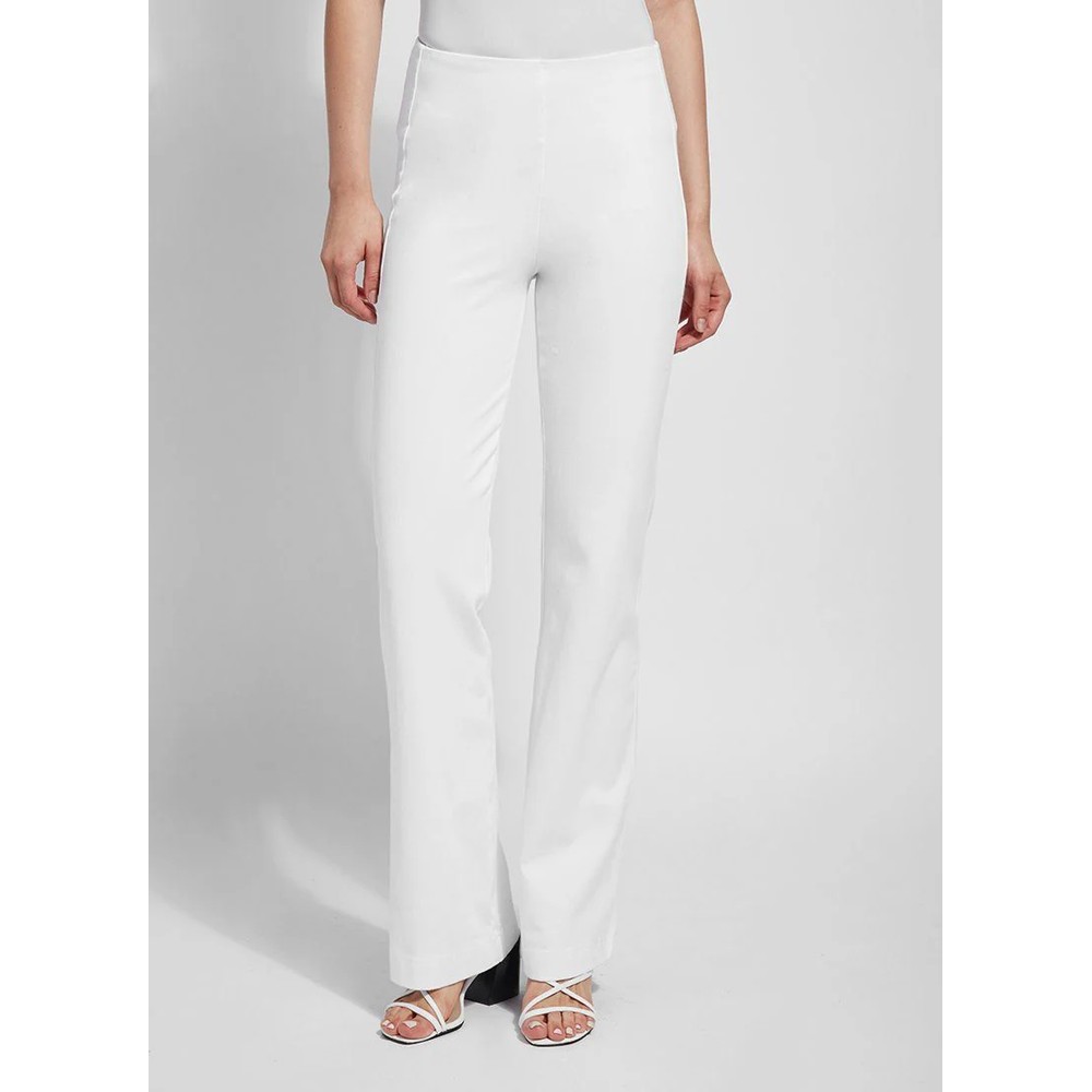 Lyssé Ally White Denim Full Length Flared Jean White 