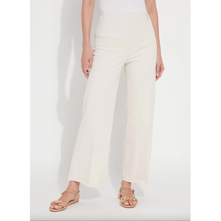 Lyssé Erin Oat Wide Leg Denim Jean - Beige