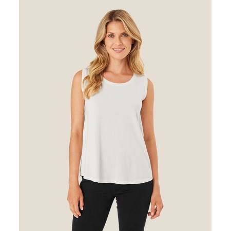 Masai Clothing MaElisa Cream Viscose Jersey Top - Off-White