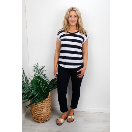 Robell Bella Straight Fit Pocket Jeans Navy 52560-5448-69 31