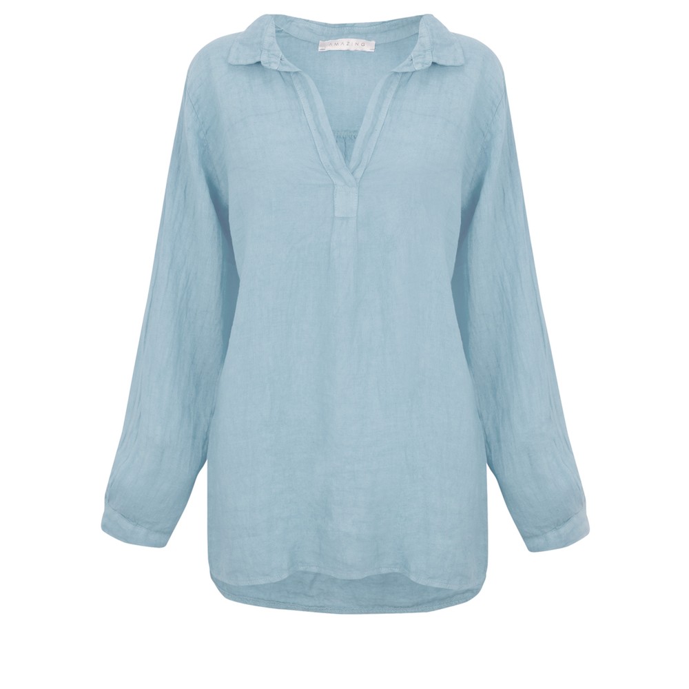 Blossom Weave Top - Ice Blue main image 1